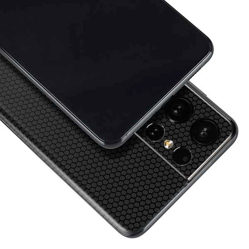 Specialty Vinyl Black Hex Texture Galaxy S21 Ultra 5G Skin